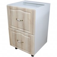 Corp inferior 50 cu 2 sertare metalice pentru greutate Zebra MDF sonoma mustata Corp inferior 50 cu 2 sertare metalice pentru greutate Zebra MDF sonoma mustata
